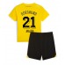 Tanie Strój piłkarski Borussia Dortmund Donyell Malen #21 Koszulka Podstawowej dla dziecięce 2023-24 Krótkie Rękawy (+ szorty)